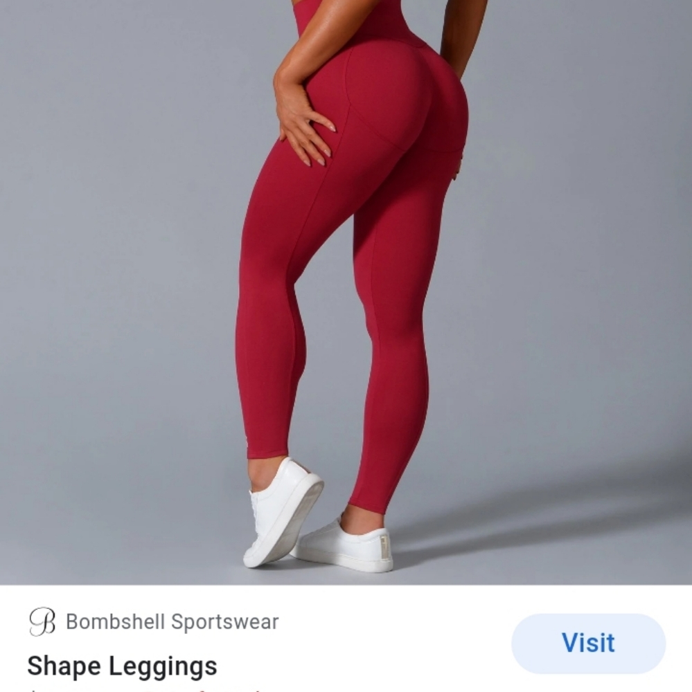 Bombshell sportswear shape leggings - maroon
